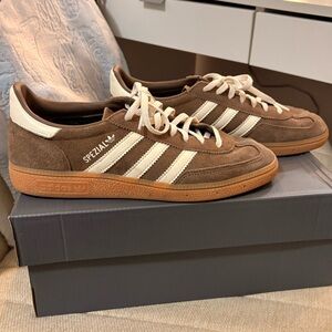 Adidas Spezial Brown and Cream Sneakers